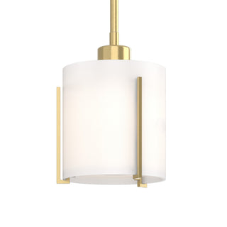 Hubbardton Forge - 187650-SKT-MULT-86-GG0140 - Exos Small Mini Pendant - Exos Glass - Modern Brass