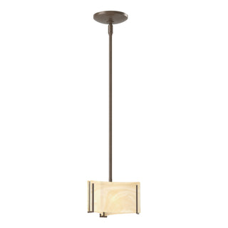 Hubbardton Forge - 188100-SKT-MULT-05-AA0156 - Exos Delta Mini Pendant - Exos Glass - Bronze