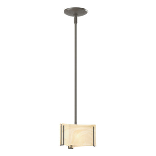 Hubbardton Forge - 188100-SKT-MULT-07-AA0156 - Exos Delta Mini Pendant - Exos Glass - Dark Smoke