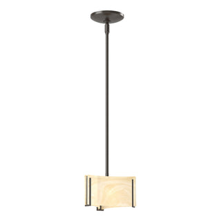 Hubbardton Forge - 188100-SKT-MULT-14-AA0156 - Exos Delta Mini Pendant - Exos Glass - Oil Rubbed Bronze