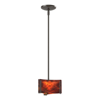 Hubbardton Forge - 188100-SKT-MULT-14-ZB0156 - Exos Delta Mini Pendant - Exos Glass - Oil Rubbed Bronze