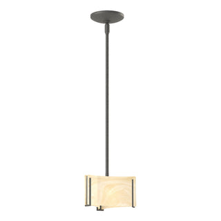 Hubbardton Forge - 188100-SKT-MULT-20-AA0156 - Exos Delta Mini Pendant - Exos Glass - Natural Iron