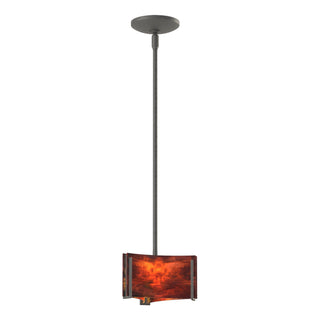 Hubbardton Forge - 188100-SKT-MULT-20-ZB0156 - Exos Delta Mini Pendant - Exos Glass - Natural Iron