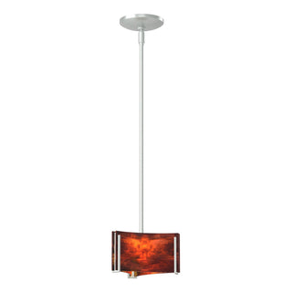 Hubbardton Forge - 188100-SKT-MULT-82-ZB0156 - Exos Delta Mini Pendant - Exos Glass - Vintage Platinum