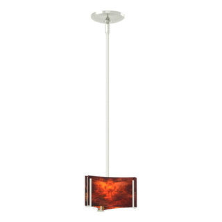 Hubbardton Forge - 188100-SKT-MULT-85-ZB0156 - Exos Delta Mini Pendant - Exos Glass - Sterling