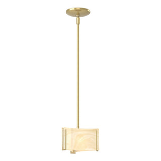 Hubbardton Forge - 188100-SKT-MULT-86-AA0156 - Exos Delta Mini Pendant - Exos Glass - Modern Brass