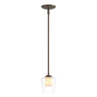 Hubbardton Forge - 188600-SKT-MULT-05-ZU0291 - Simple Mini Pendant - Simple Lines - Bronze