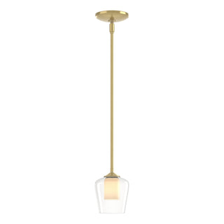 Hubbardton Forge - 188600-SKT-MULT-86-ZU0291 - Simple Mini Pendant - Simple Lines - Modern Brass