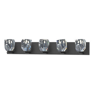 Hubbardton Forge - 201323-SKT-10-CR - Gatsby 5-Light Bath Sconce - Gatsby - Black