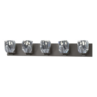 Hubbardton Forge - 201323-SKT-14-CR - Gatsby 5-Light Bath Sconce - Gatsby - Oil Rubbed Bronze