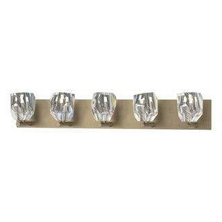 Hubbardton Forge - 201323-SKT-84-CR - Gatsby 5-Light Bath Sconce - Gatsby - Soft Gold