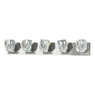 Hubbardton Forge - 201323-SKT-85-CR - Gatsby 5-Light Bath Sconce - Gatsby - Sterling