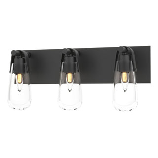 Hubbardton Forge - 201332-SKT-10-ZM0718 - Eos 3-Light Bath Sconce - Eos - Black