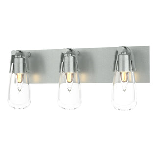 Hubbardton Forge - 201332-SKT-82-ZM0718 - Eos 3-Light Bath Sconce - Eos - Vintage Platinum
