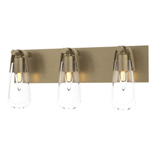 Hubbardton Forge - 201332-SKT-84-ZM0718 - Eos 3-Light Bath Sconce - Eos - Soft Gold