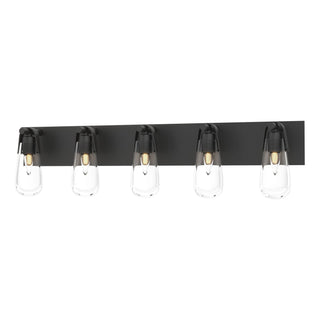 Hubbardton Forge - 201333-SKT-10-ZM0718 - Eos 5-Light Bath Sconce - Eos - Black