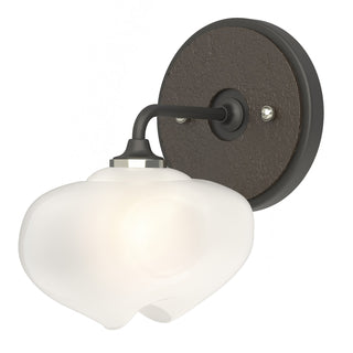 Hubbardton Forge - 201340-SKT-10-14-FD0710 - Ume 1-Light Curved Arm Bath Sconce - Ume - Black