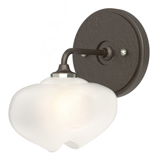 Hubbardton Forge - 201340-SKT-14-14-FD0710 - Ume 1-Light Curved Arm Bath Sconce - Ume - Oil Rubbed Bronze