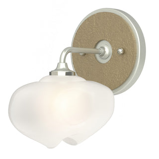 Hubbardton Forge - 201340-SKT-82-84-FD0710 - Ume 1-Light Curved Arm Bath Sconce - Ume - Vintage Platinum