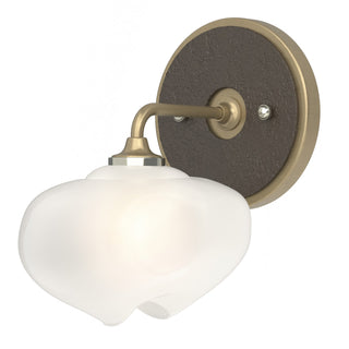 Hubbardton Forge - 201340-SKT-84-14-FD0710 - Ume 1-Light Curved Arm Bath Sconce - Ume - Soft Gold
