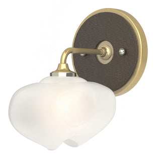 Hubbardton Forge - 201340-SKT-86-14-FD0710 - Ume 1-Light Curved Arm Bath Sconce - Ume - Modern Brass