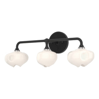 Hubbardton Forge - 201342-SKT-10-10-FD0710 - Ume 3-Light Curved Arm Bath Sconce - Ume - Black