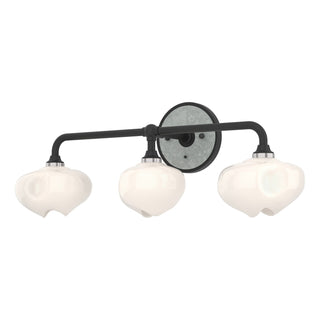Hubbardton Forge - 201342-SKT-10-82-FD0710 - Ume 3-Light Curved Arm Bath Sconce - Ume - Black