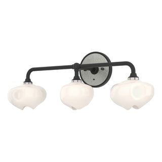 Hubbardton Forge - 201342-SKT-10-85-FD0710 - Ume 3-Light Curved Arm Bath Sconce - Ume - Black