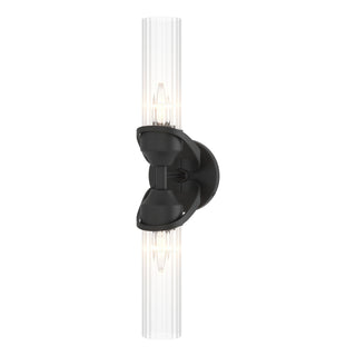 Hubbardton Forge - 201346-SKT-10-ZM0634 - Bow 2-Light Bath Sconce - Bow - Black