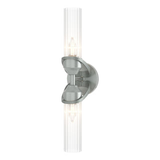 Hubbardton Forge - 201346-SKT-82-ZM0634 - Bow 2-Light Bath Sconce - Bow - Vintage Platinum