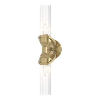 Hubbardton Forge - 201346-SKT-86-ZM0634 - Bow 2-Light Bath Sconce - Bow - Modern Brass