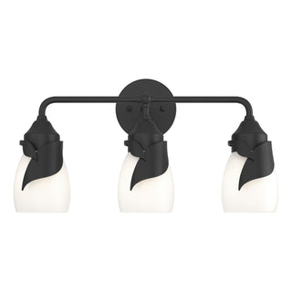 Hubbardton Forge - 201352-SKT-10-GG0330 - Lapas 3-Light Bath Sconce - Lapas - Black