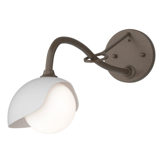 Hubbardton Forge - 201376-SKT-05-02-GG0711 - Brooklyn 1-Light Single Shade Long-Arm Sconce - Brooklyn - Bronze