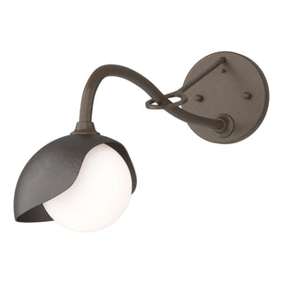 Hubbardton Forge - 201376-SKT-05-14-GG0711 - Brooklyn 1-Light Single Shade Long-Arm Sconce - Brooklyn - Bronze