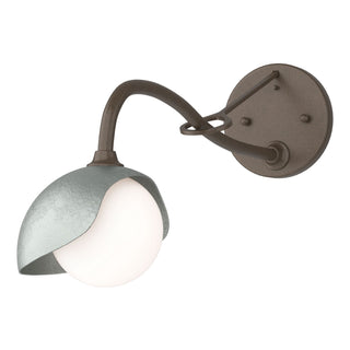 Hubbardton Forge - 201376-SKT-05-82-GG0711 - Brooklyn 1-Light Single Shade Long-Arm Sconce - Brooklyn - Bronze