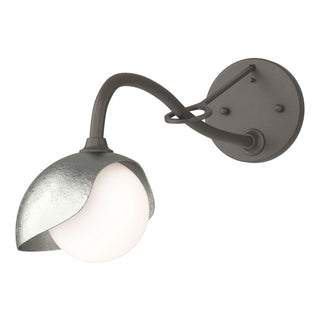 Hubbardton Forge - 201376-SKT-07-85-GG0711 - Brooklyn 1-Light Single Shade Long-Arm Sconce - Brooklyn - Dark Smoke