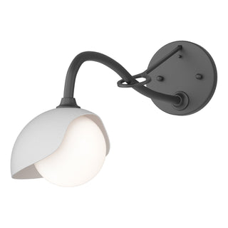 Hubbardton Forge - 201376-SKT-10-02-GG0711 - Brooklyn 1-Light Single Shade Long-Arm Sconce - Brooklyn - Black