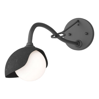 Hubbardton Forge - 201376-SKT-10-10-GG0711 - Brooklyn 1-Light Single Shade Long-Arm Sconce - Brooklyn - Black
