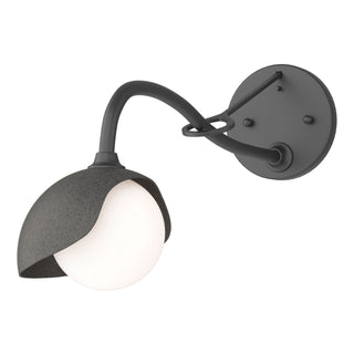 Hubbardton Forge - 201376-SKT-10-20-GG0711 - Brooklyn 1-Light Single Shade Long-Arm Sconce - Brooklyn - Black