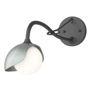 Hubbardton Forge - 201376-SKT-10-82-GG0711 - Brooklyn 1-Light Single Shade Long-Arm Sconce - Brooklyn - Black