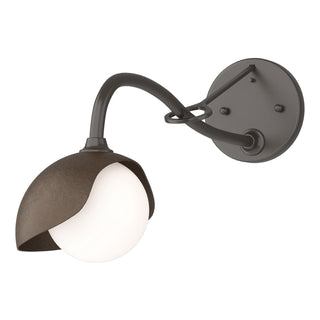 Hubbardton Forge - 201376-SKT-14-05-GG0711 - Brooklyn 1-Light Single Shade Long-Arm Sconce - Brooklyn - Oil Rubbed Bronze