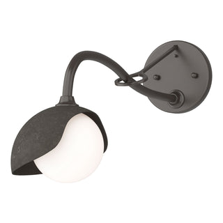 Hubbardton Forge - 201376-SKT-14-07-GG0711 - Brooklyn 1-Light Single Shade Long-Arm Sconce - Brooklyn - Oil Rubbed Bronze