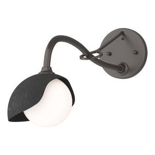 Hubbardton Forge - 201376-SKT-14-10-GG0711 - Brooklyn 1-Light Single Shade Long-Arm Sconce - Brooklyn - Oil Rubbed Bronze