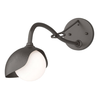 Hubbardton Forge - 201376-SKT-14-14-GG0711 - Brooklyn 1-Light Single Shade Long-Arm Sconce - Brooklyn - Oil Rubbed Bronze
