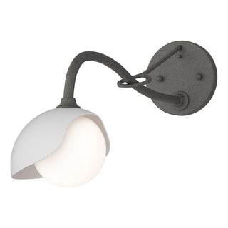 Hubbardton Forge - 201376-SKT-20-02-GG0711 - Brooklyn 1-Light Single Shade Long-Arm Sconce - Brooklyn - Natural Iron
