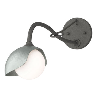 Hubbardton Forge - 201376-SKT-20-82-GG0711 - Brooklyn 1-Light Single Shade Long-Arm Sconce - Brooklyn - Natural Iron