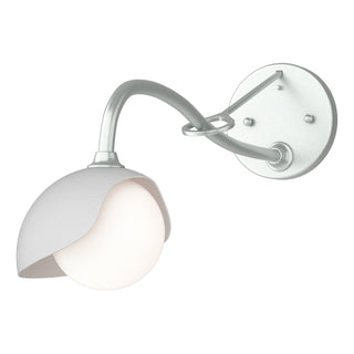 Hubbardton Forge - 201376-SKT-82-02-GG0711 - Brooklyn 1-Light Single Shade Long-Arm Sconce - Brooklyn - Vintage Platinum