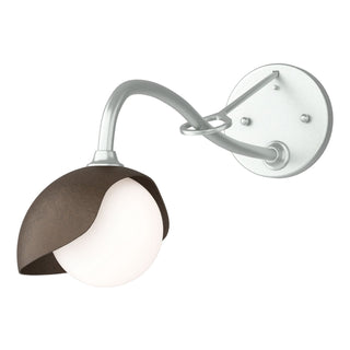 Hubbardton Forge - 201376-SKT-82-05-GG0711 - Brooklyn 1-Light Single Shade Long-Arm Sconce - Brooklyn - Vintage Platinum