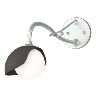 Hubbardton Forge - 201376-SKT-82-07-GG0711 - Brooklyn 1-Light Single Shade Long-Arm Sconce - Brooklyn - Vintage Platinum