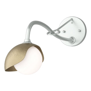 Hubbardton Forge - 201376-SKT-82-84-GG0711 - Brooklyn 1-Light Single Shade Long-Arm Sconce - Brooklyn - Vintage Platinum